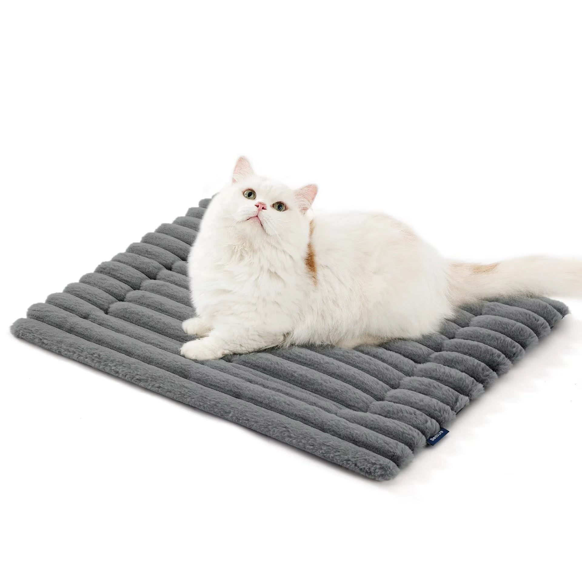 Warm Plush Cat Mat for Small Cat Dog Crate Pad Thermal Extra Warm Puppy Mat Indoor & Outdoor Non-Slip & Washable Pet Supplies